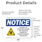 Signmission Radiation & Laser Sign, 12 in H x 18 in W, Vinyl Decal, Rectangle OS-2PACK-NS-D-1218-L-17710 - alternate 2